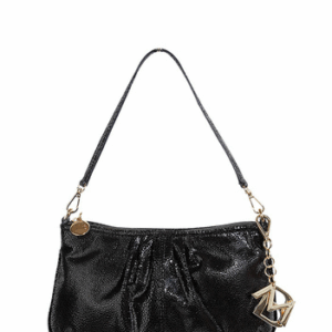 BLACK LEATHER SATCHEL