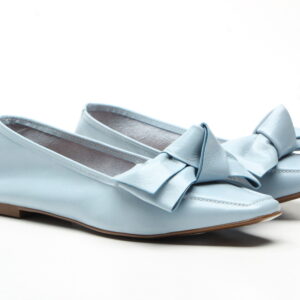 Vicenza POWDER BLUE LEATHER FLATS