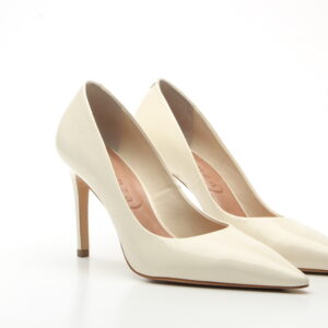 OFF WHITE LEATHER PUMPS