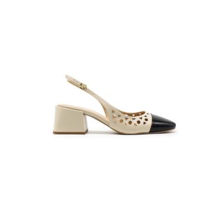 Andrea Leather Sling Back