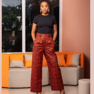 High Waist Straight Leg Pants