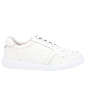 USAFLEX WHITE LEATHER SNEAKER
