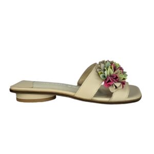 Milano Bags Leather Ruffled Sandals
